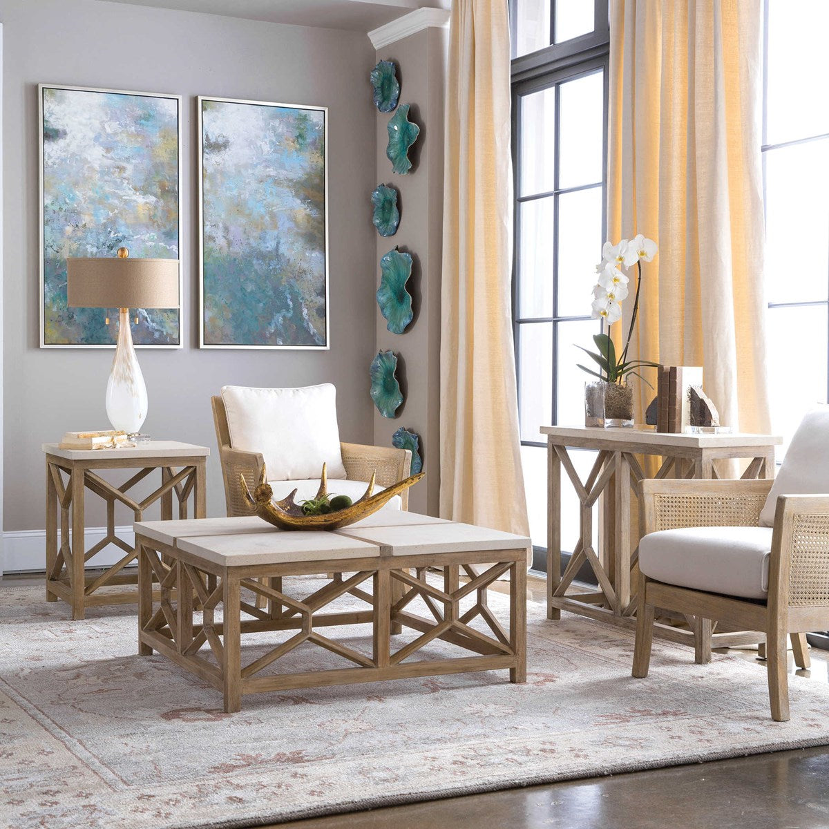 Uttermost Home Oversize - Rate to be Quoted Uttermost Roaring Thunder Hand Painted Canvas