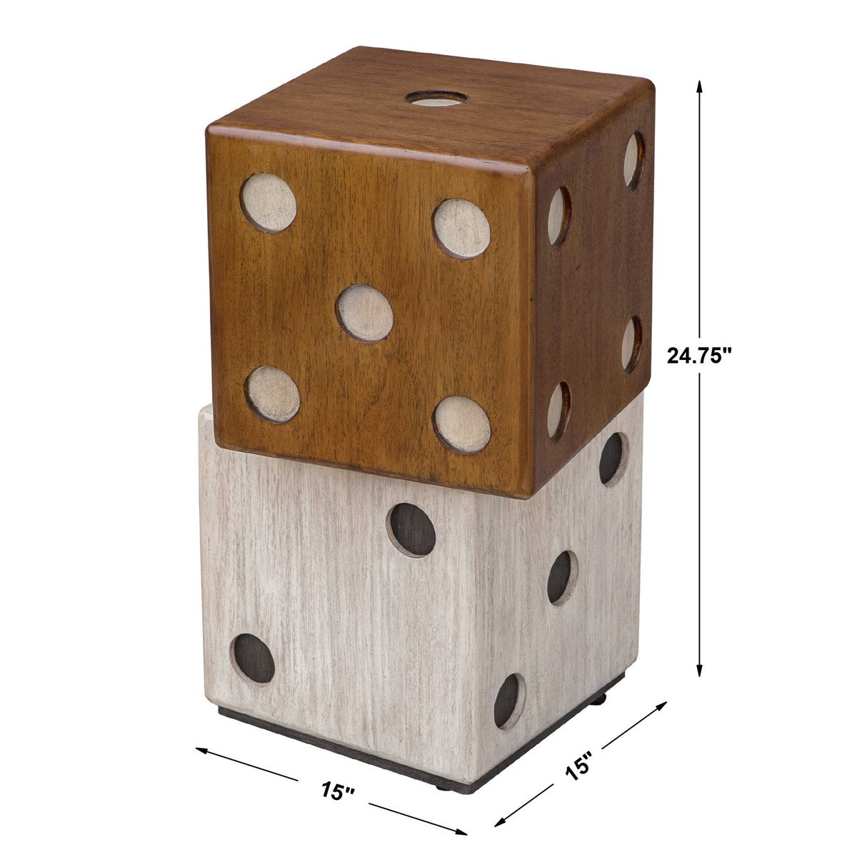 Uttermost Home Uttermost Roll the Dice Accent Table