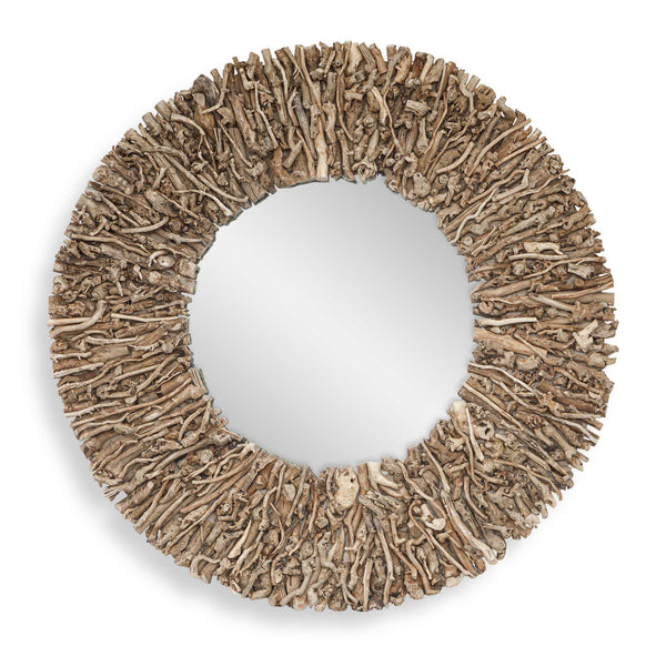 Uttermost Home Decor Uttermost Rossetti Round Interwoven Wood Mirror