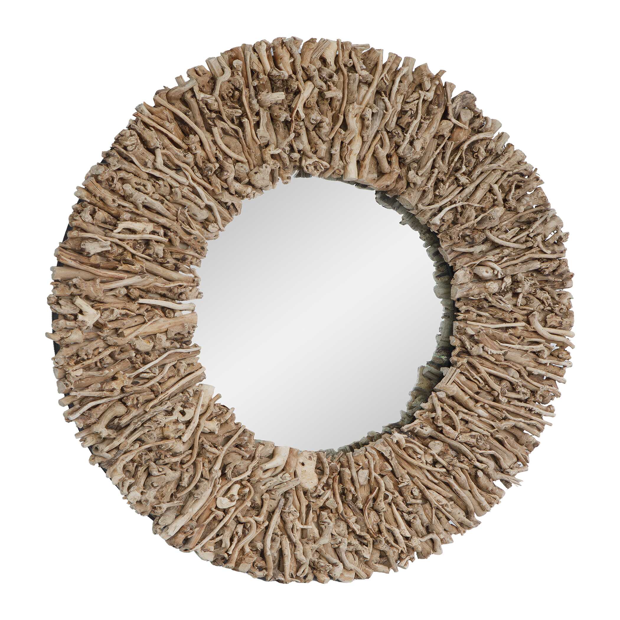 Uttermost Home Decor Uttermost Rossetti Round Interwoven Wood Mirror