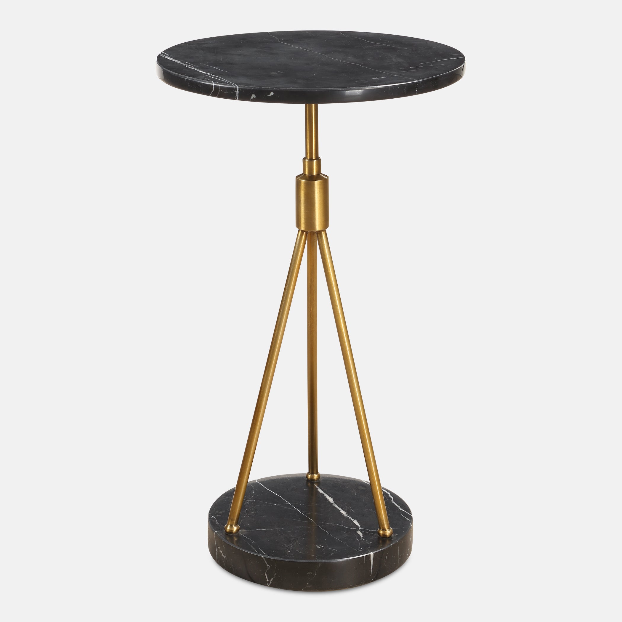 Uttermost Home Decor Uttermost Rosston Black Marble Accent Table
