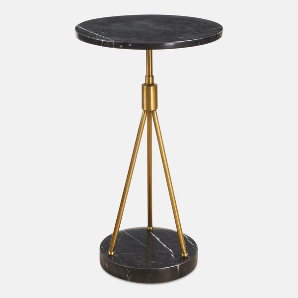 Uttermost Home Decor Uttermost Rosston Black Marble Accent Table