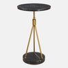 Uttermost Home Decor Uttermost Rosston Black Marble Accent Table