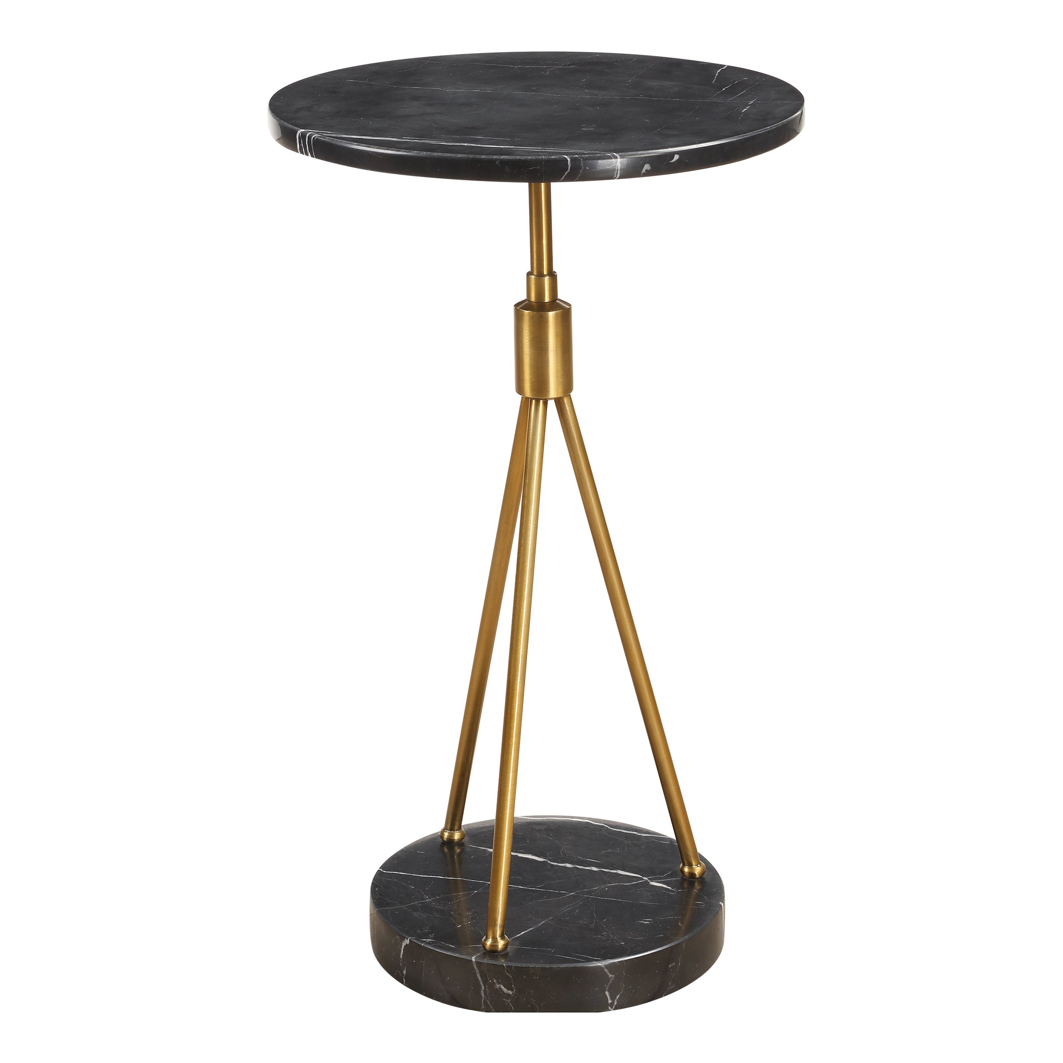 Uttermost Home Decor Uttermost Rosston Black Marble Accent Table