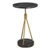Uttermost Home Decor Uttermost Rosston Black Marble Accent Table