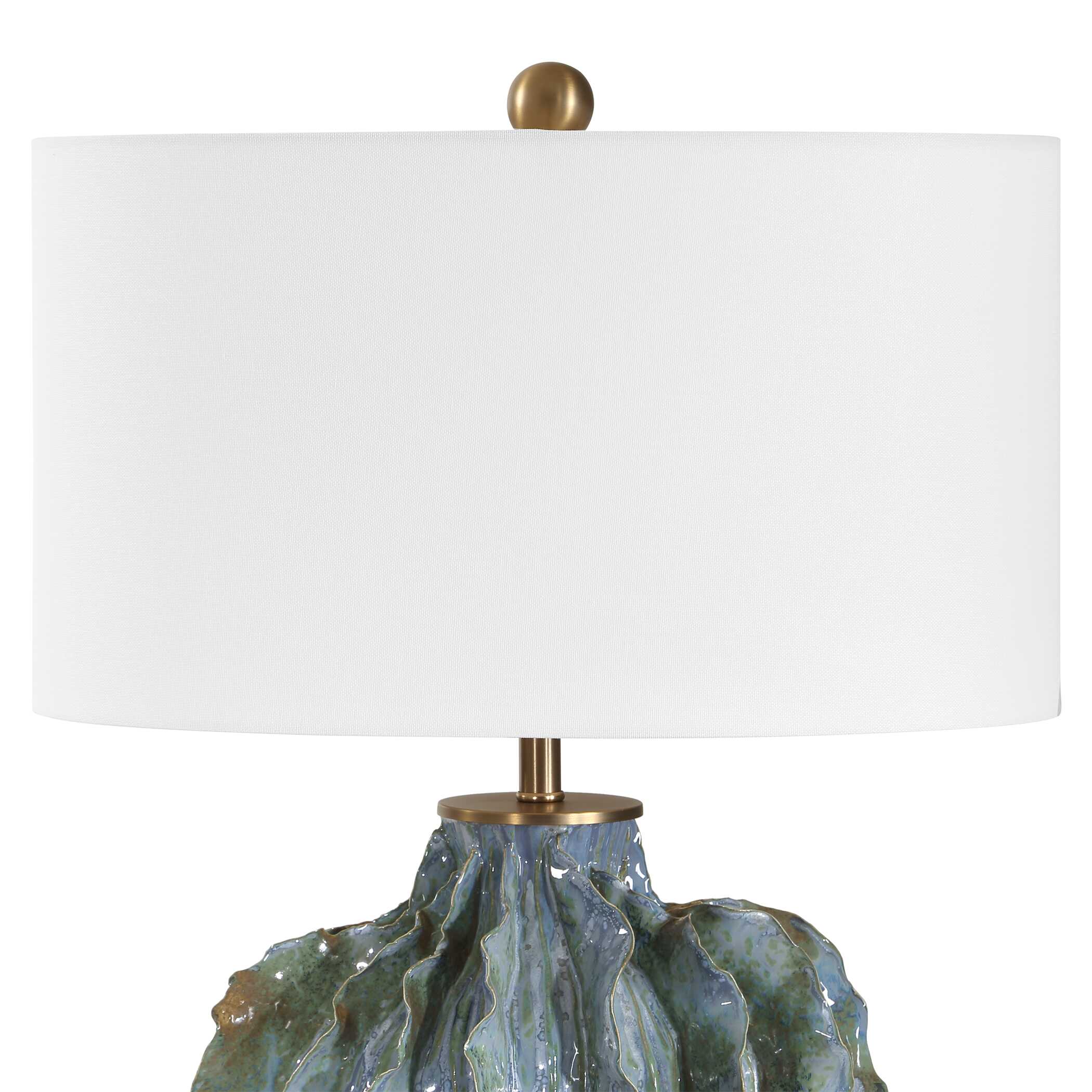 Uttermost Uttermost Ruffle Up Blue Green Table Lamp