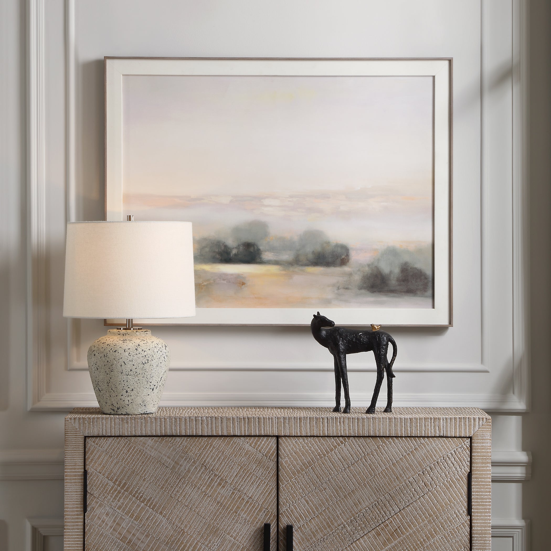 Uttermost Lighting Uttermost Rupture Aged Ivory Table Lamp