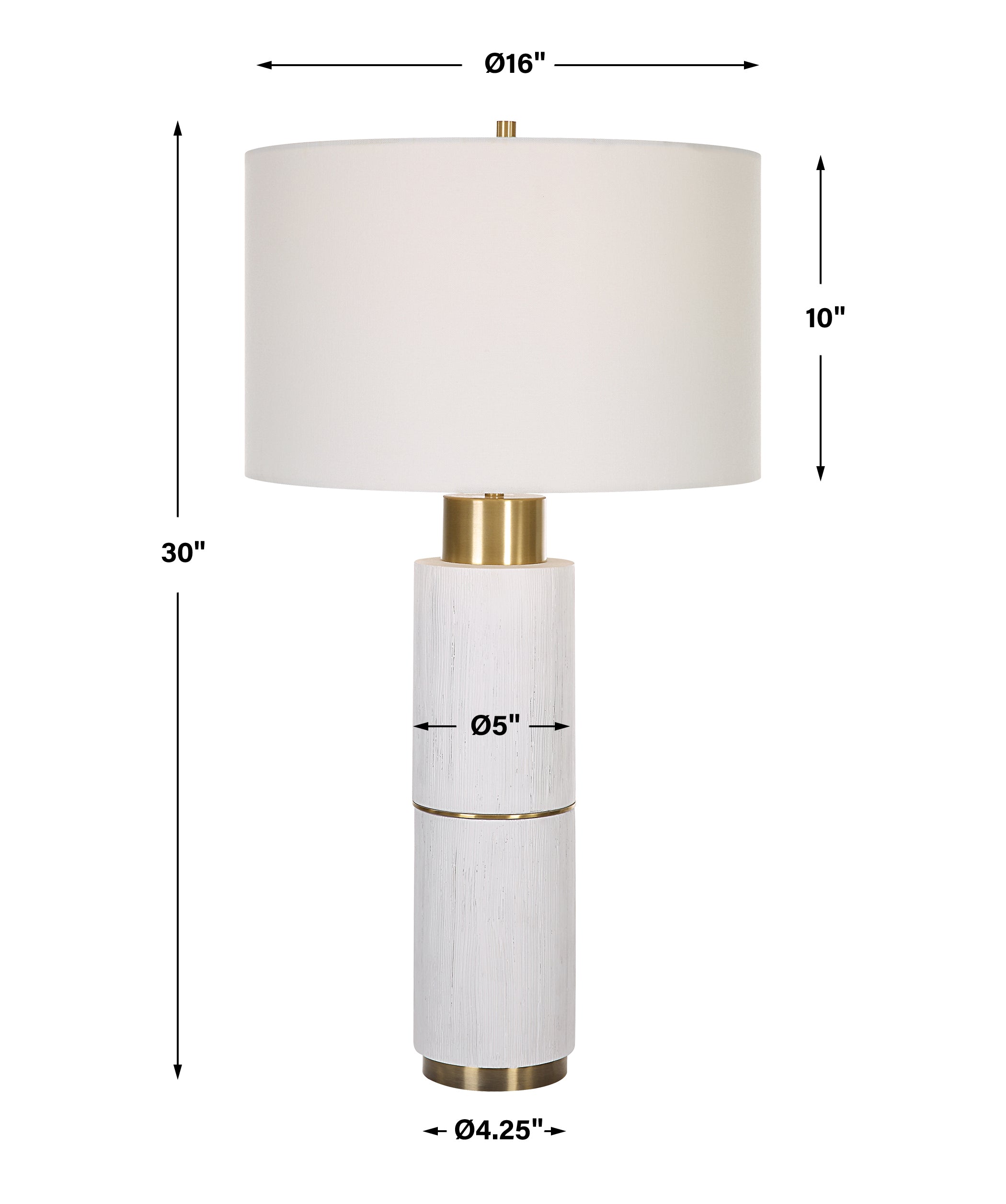 Uttermost Home Decor Uttermost Ruse Whitewashed Table Lamp