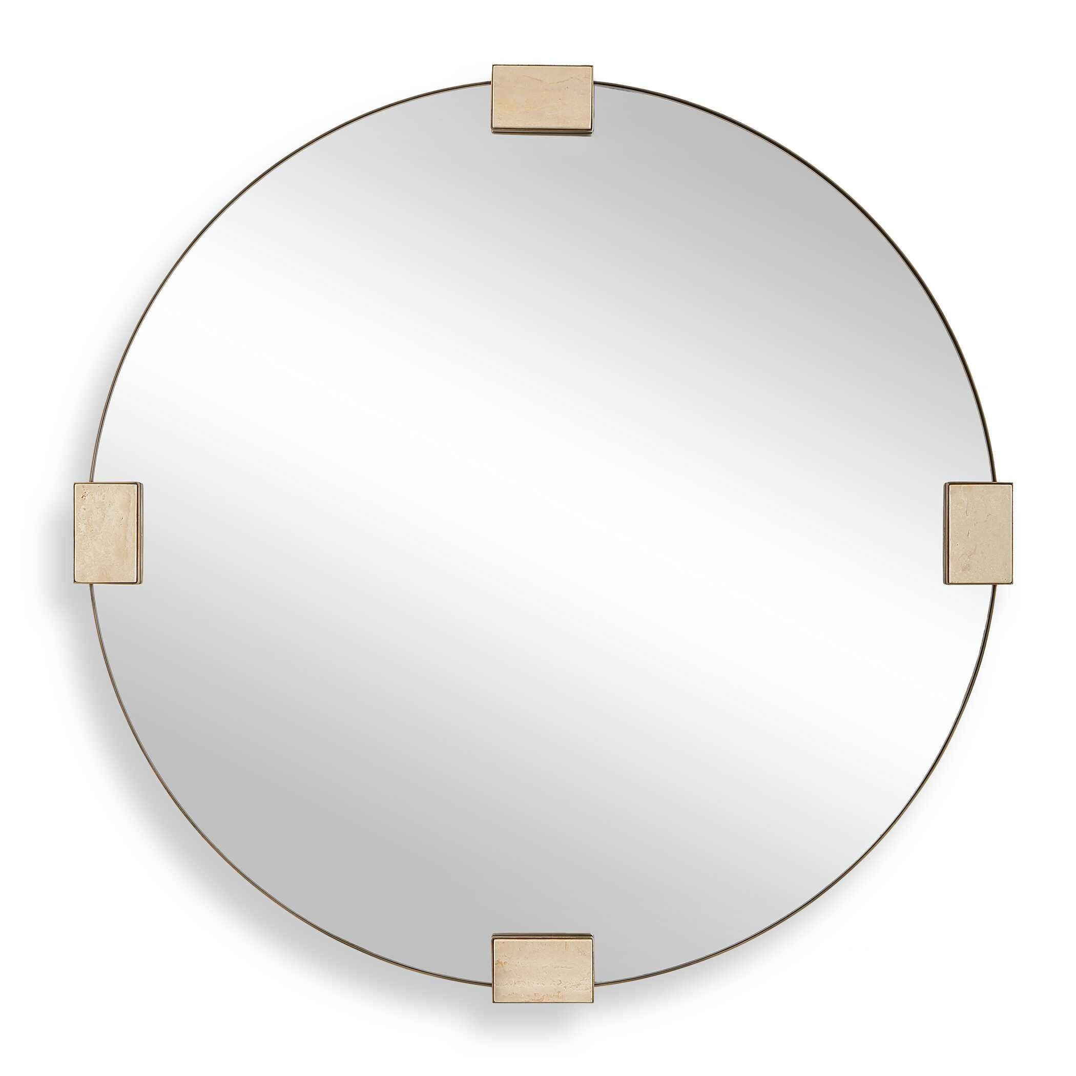 Uttermost Uttermost Russo Travertine Round Mirror