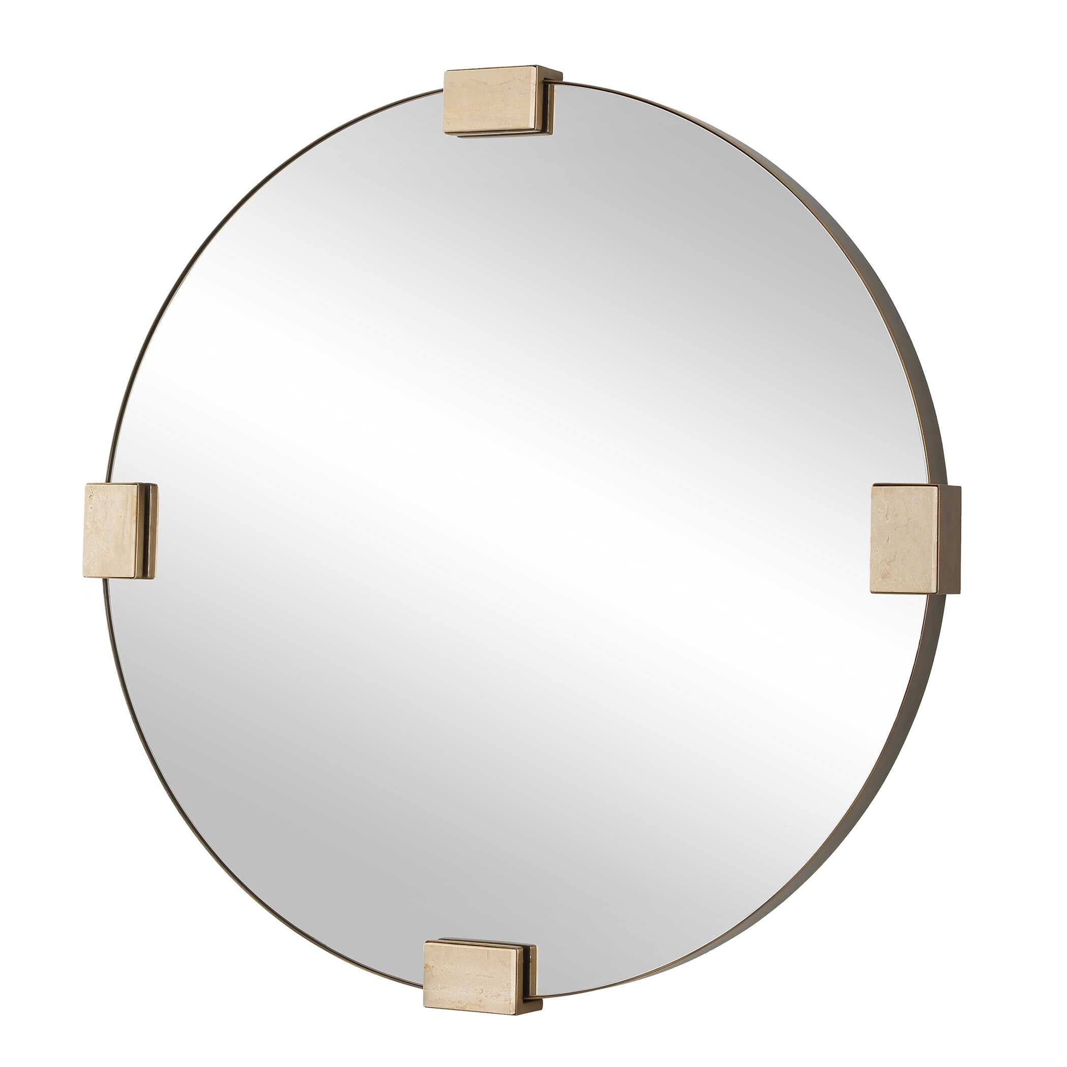 Uttermost Uttermost Russo Travertine Round Mirror