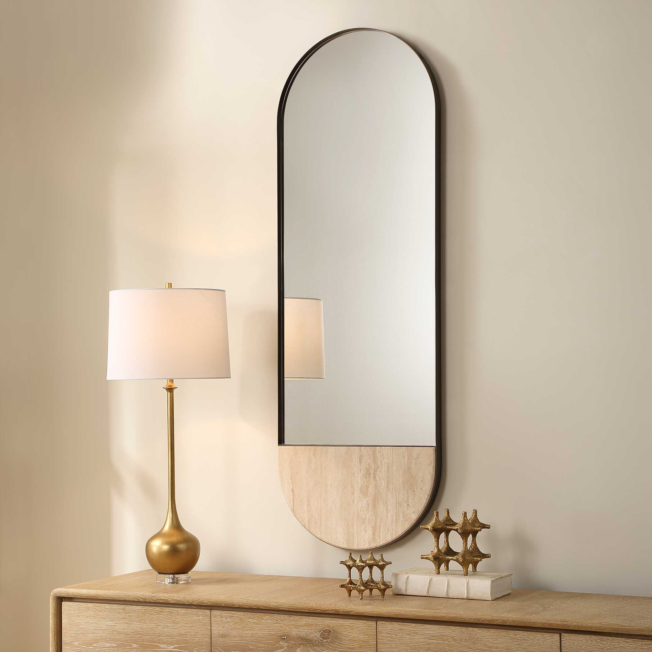 Uttermost Uttermost Russo Travertine Tall Oval Mirror