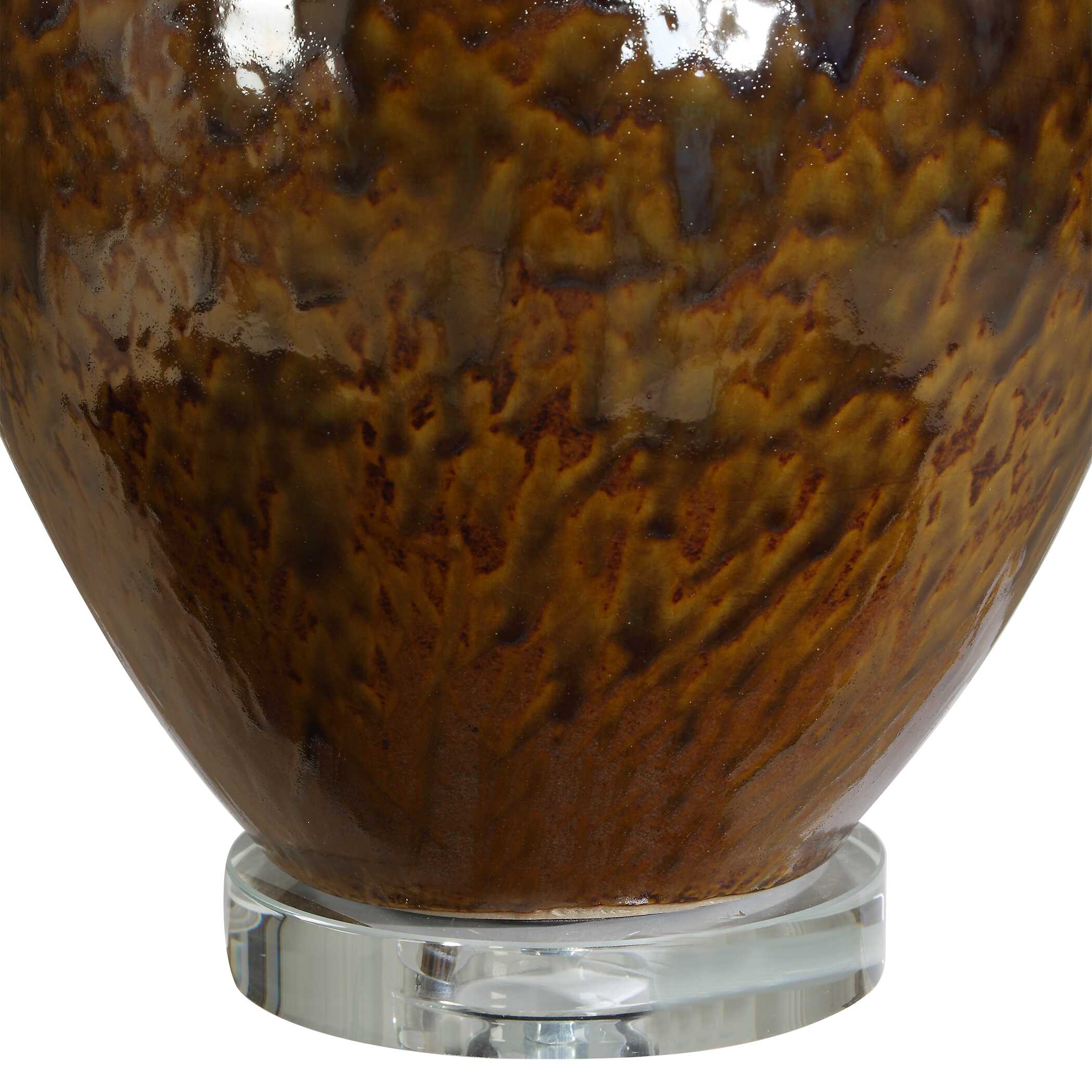 Uttermost Lighting Uttermost Rye Glazed Brown Table Lamp