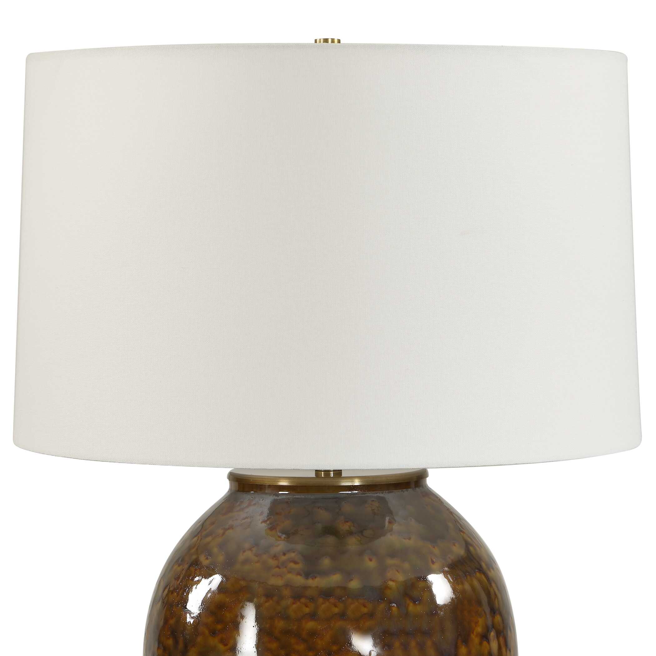 Uttermost Lighting Uttermost Rye Glazed Brown Table Lamp