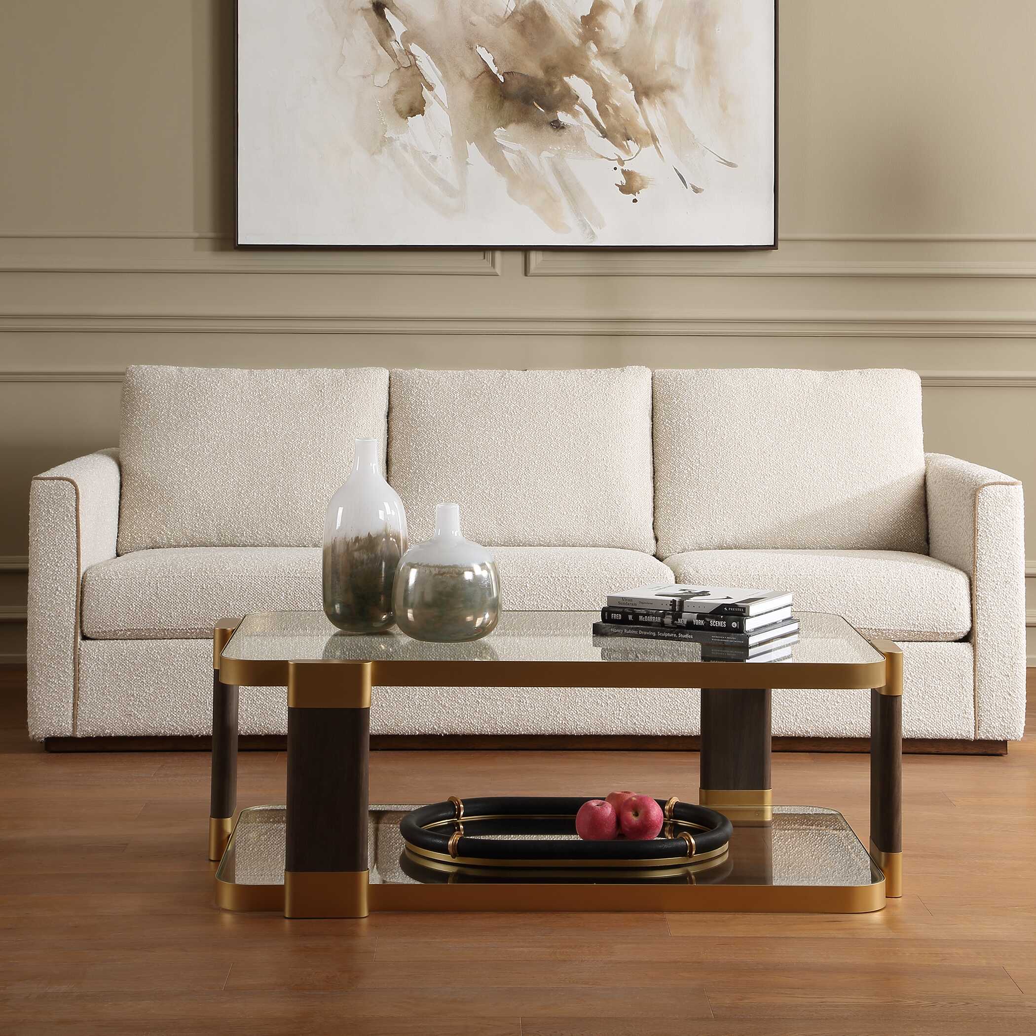 Uttermost Furniture Uttermost Ryles Glass Coffee Table