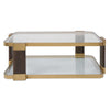 Uttermost Furniture Uttermost Ryles Glass Coffee Table