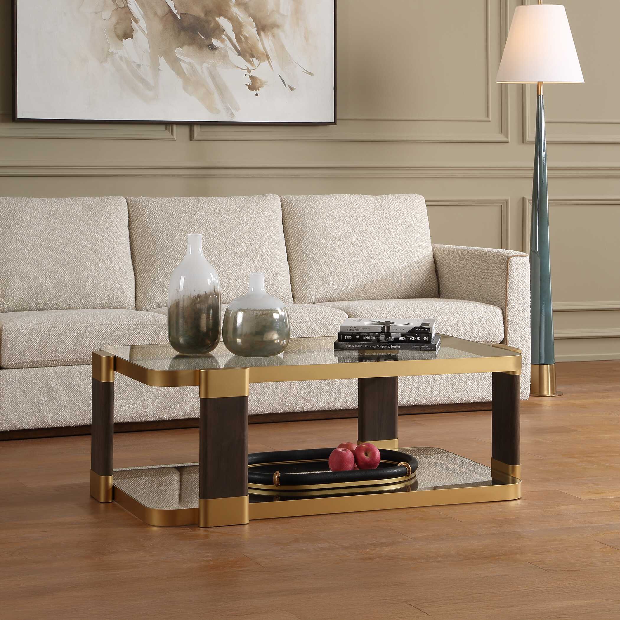 Uttermost Furniture Uttermost Ryles Glass Coffee Table