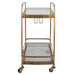 Uttermost Furniture Uttermost Scarritt Antique Brass Bar Cart