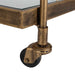 Uttermost Furniture Uttermost Scarritt Antique Brass Bar Cart
