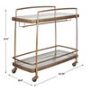Uttermost Furniture Uttermost Scarritt Antique Brass Bar Cart