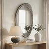 Uttermost Home Decor Uttermost Schiller Oval Antique Nickel Mirror