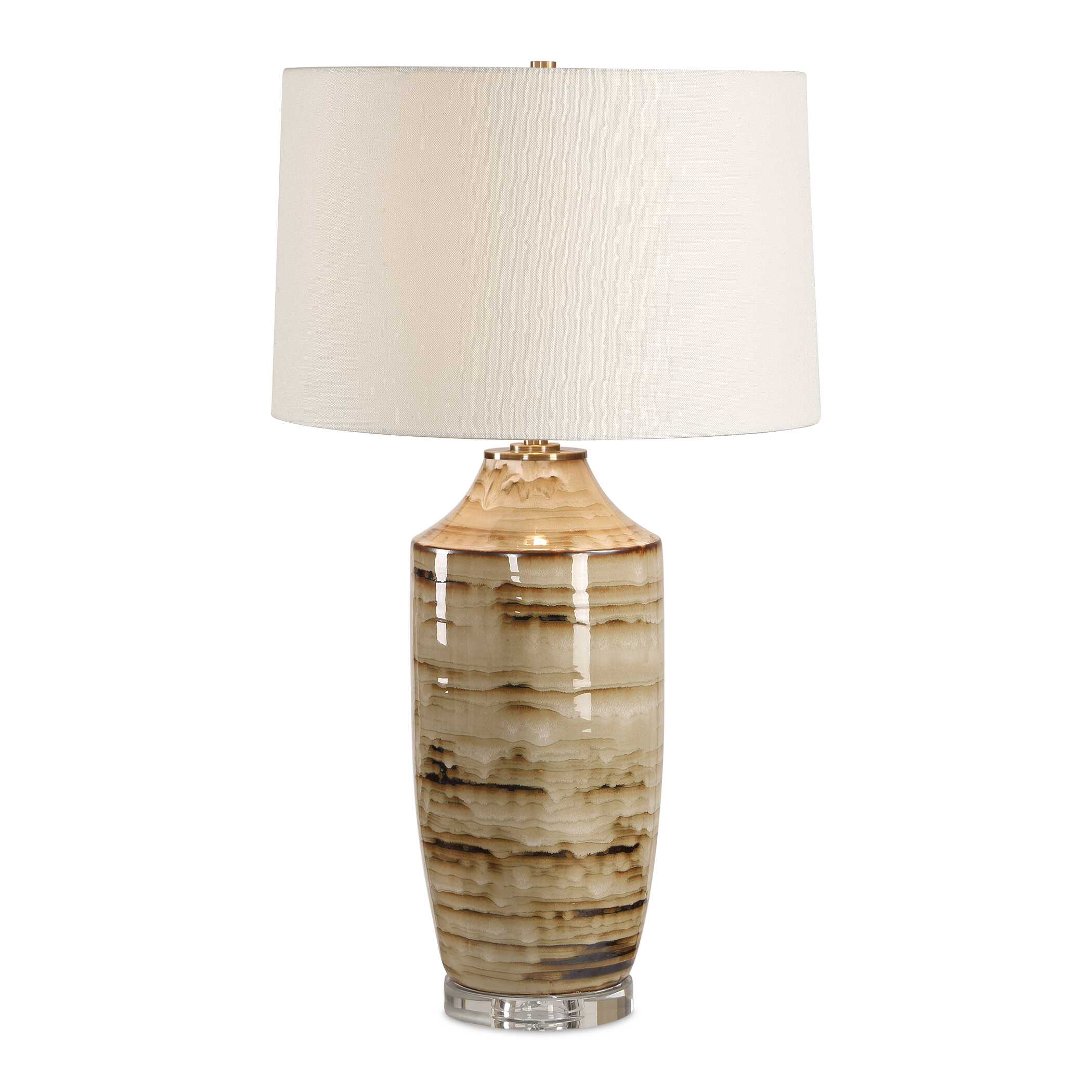 Uttermost Lighting Uttermost Schneider Glazed Table Lamp