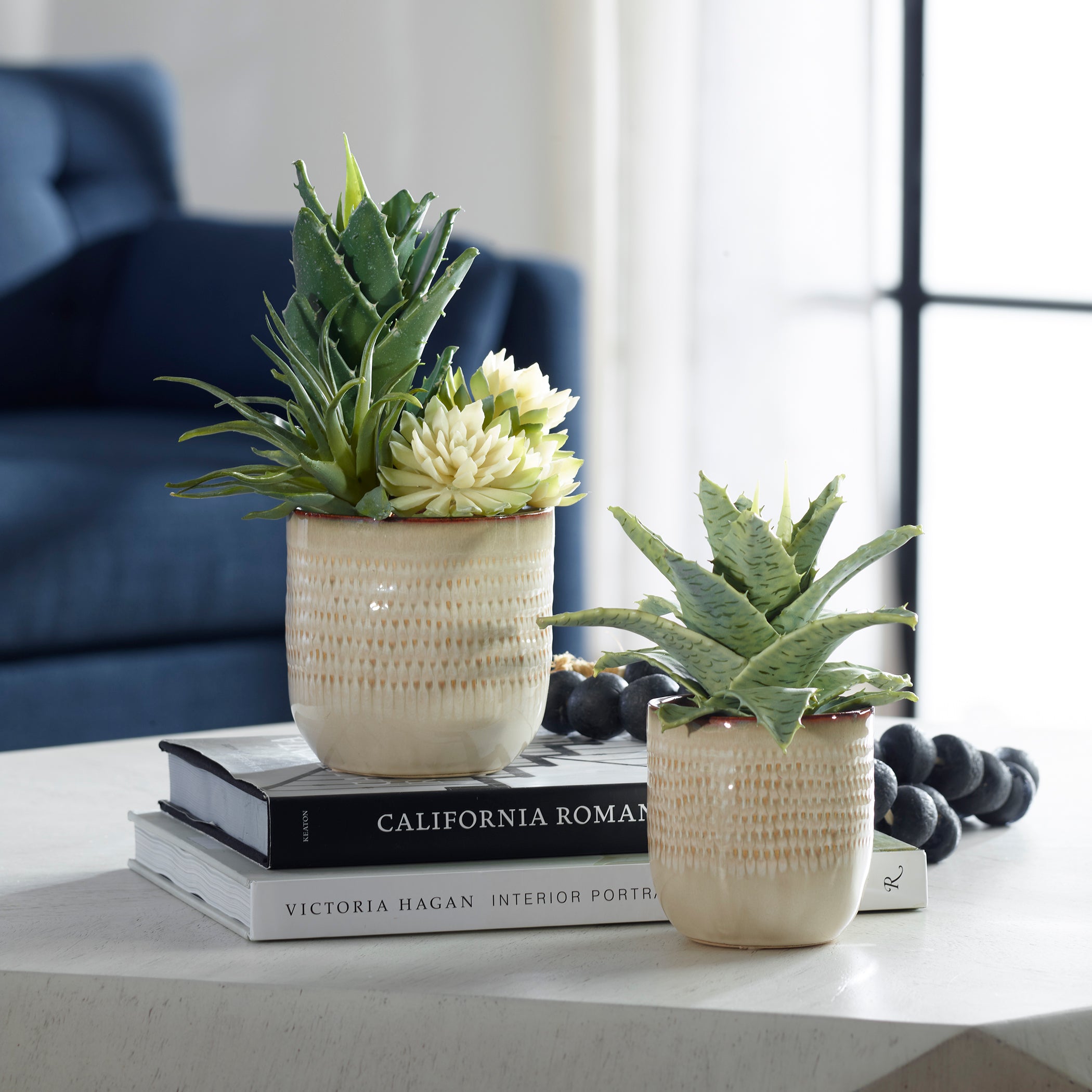 Uttermost Home Uttermost Seaside Succulents, Set/2