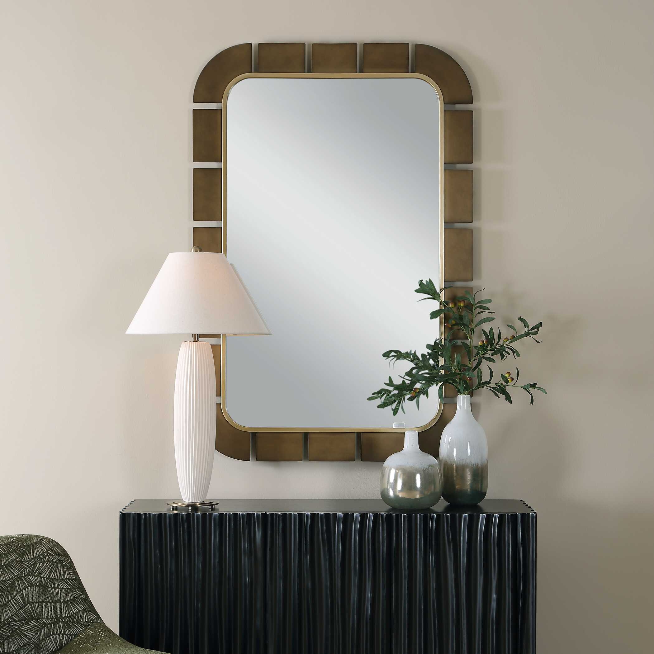 Uttermost Home Decor Uttermost Segment Dark Bronze Mirror