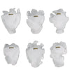 Uttermost Home Decor Uttermost Self-Portrait White Mask Wall Decor, Set/6