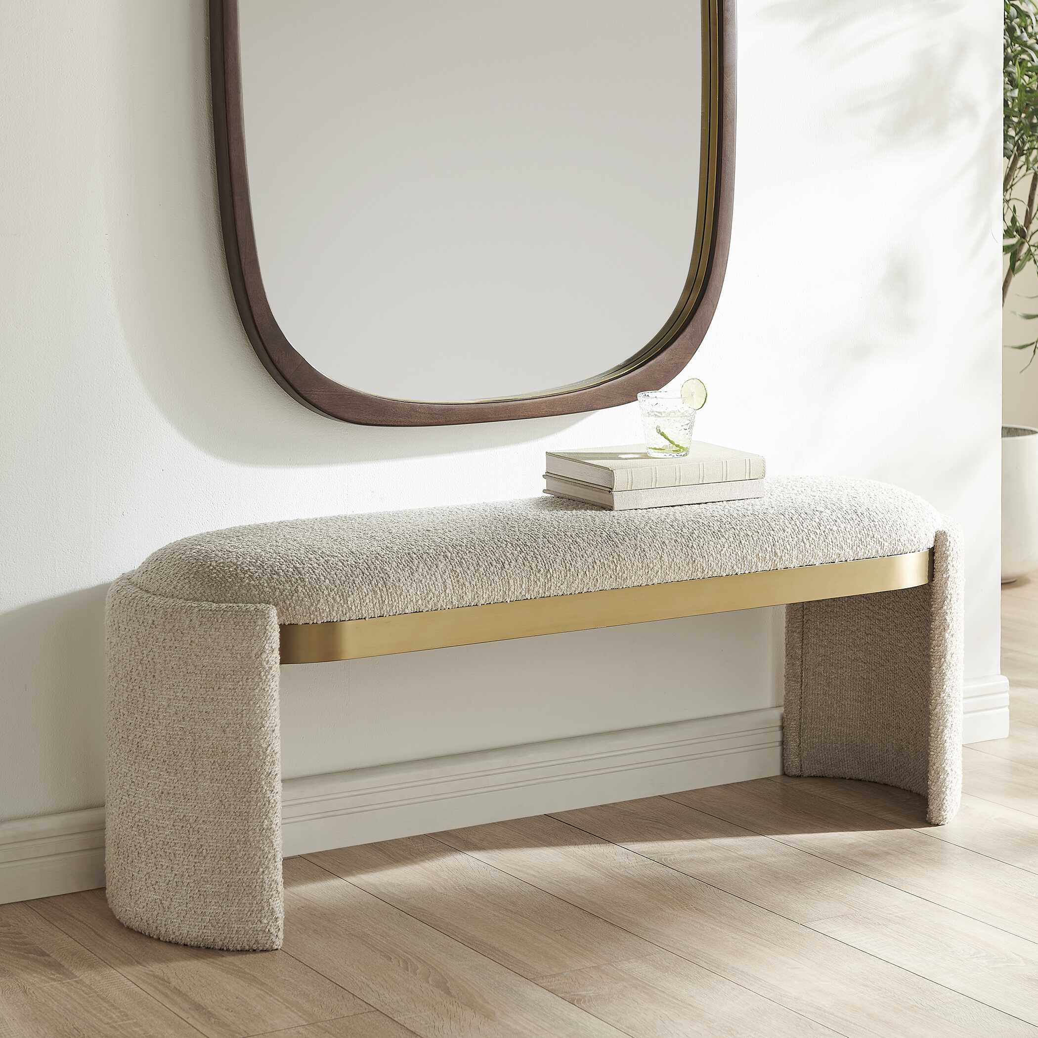 Uttermost Furniture Uttermost Serena Bone White Bench