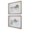 Uttermost Home Uttermost Serene Lake Framed Prints, Set/2