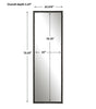 Uttermost Home Motor Freight - Rate to be Quoted Uttermost Serna Black Tall Mirror