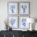 Uttermost Home Decor Uttermost Shibori Coral Framed Prints, Set/4