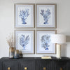 Uttermost Home Decor Uttermost Shibori Coral Framed Prints, Set/4