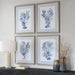Uttermost Home Decor Uttermost Shibori Coral Framed Prints, Set/4