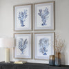 Uttermost Home Decor Uttermost Shibori Coral Framed Prints, Set/4