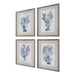 Uttermost Home Decor Uttermost Shibori Coral Framed Prints, Set/4
