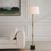 Uttermost Lighting Uttermost Shino Antique Brass Floor Lamp