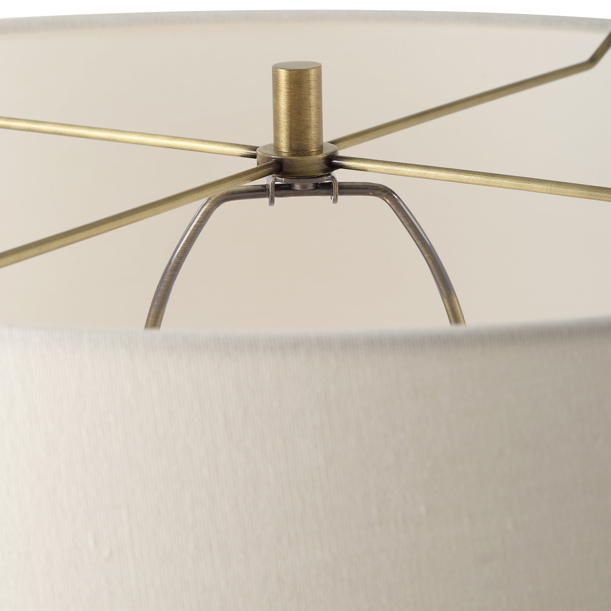 Uttermost Lighting Uttermost Shino Antique Brass Floor Lamp