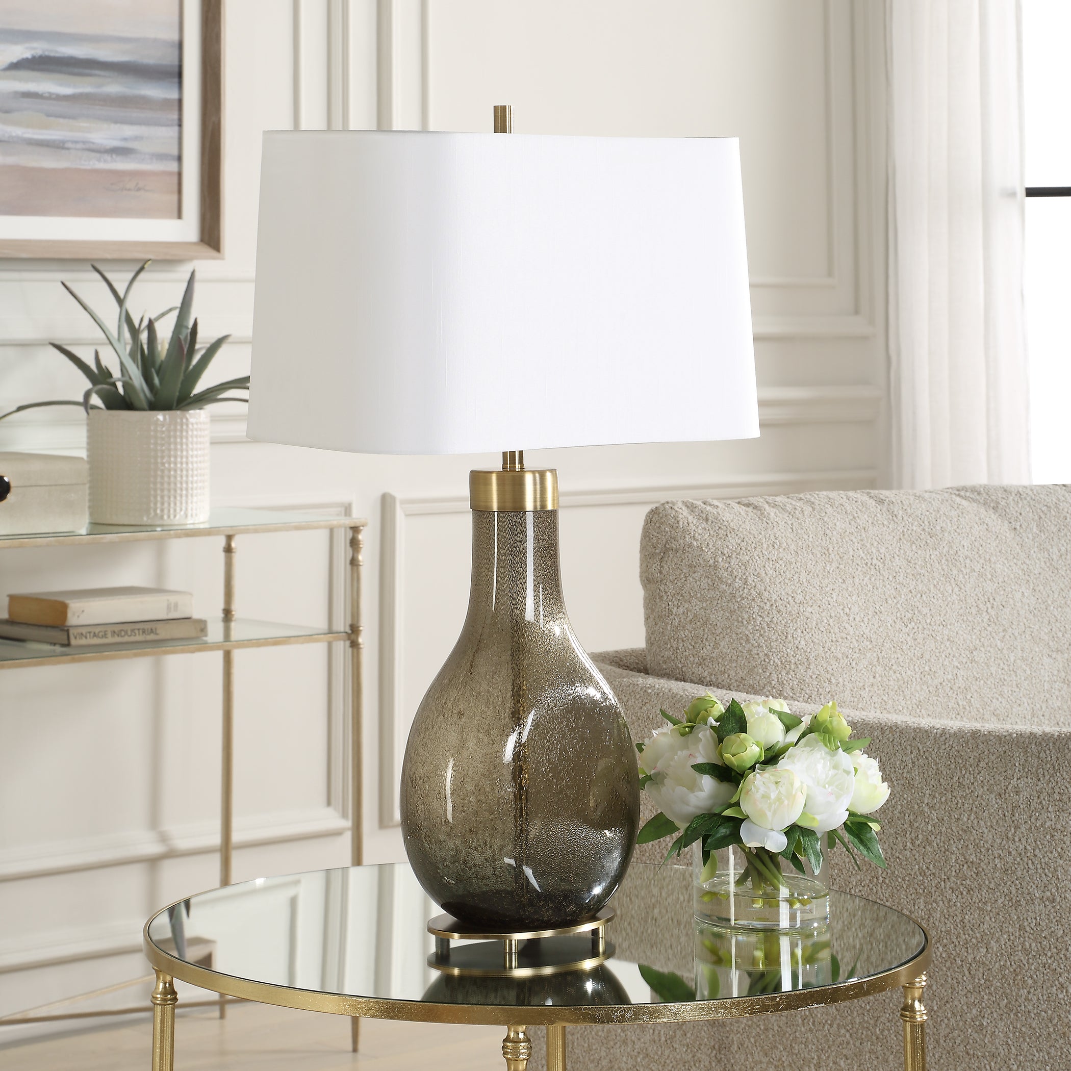 Uttermost Lighting Uttermost Shyla Dark Glass Table Lamp