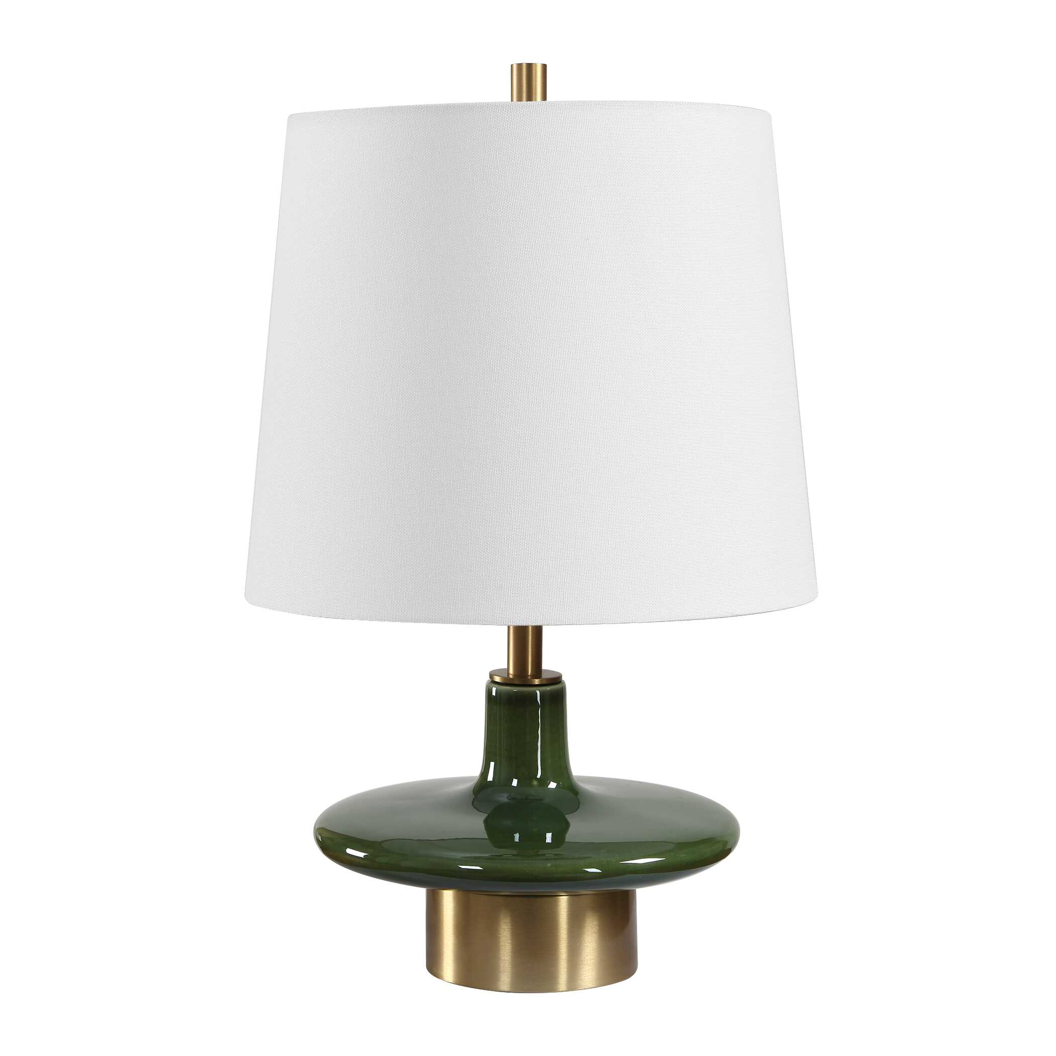 Uttermost Lighting Uttermost Sieler Glossy Green Table Lamp