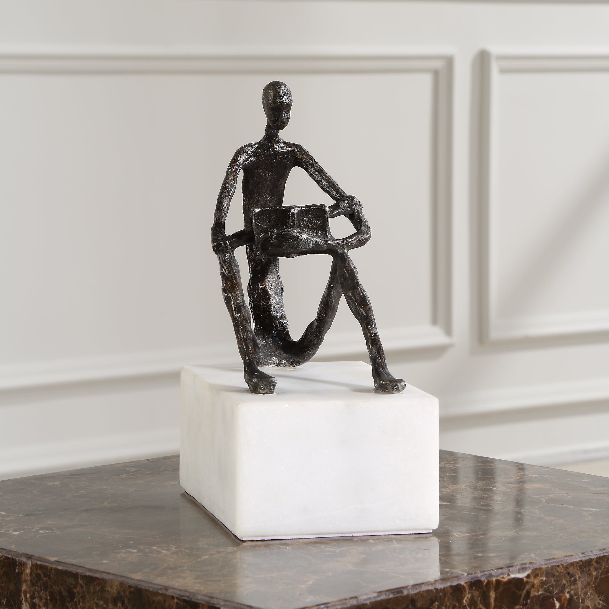 Uttermost Home Decor Uttermost Sit Back, Relax And Read, Iron Sculpture