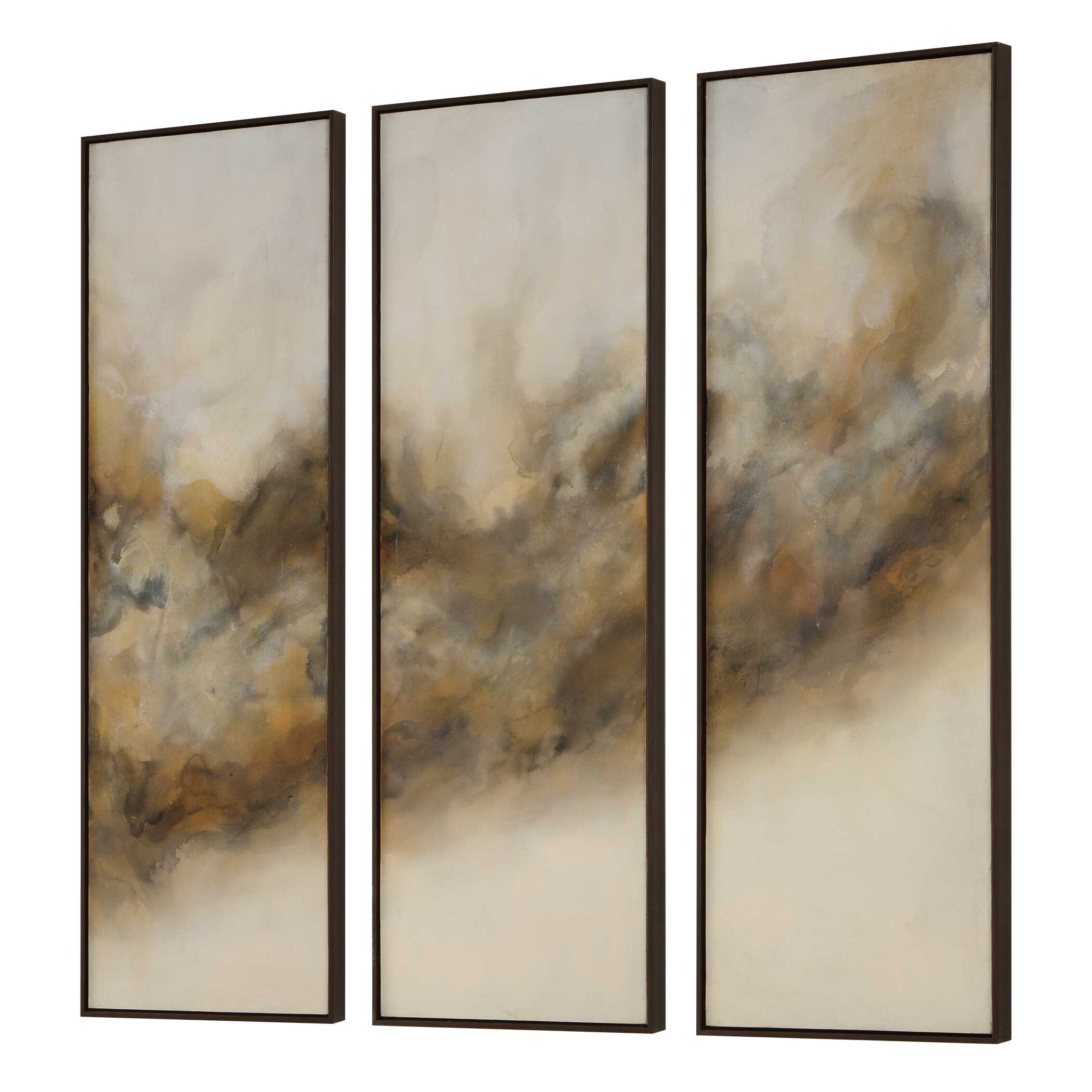 Uttermost Uttermost Smoke Break Hand Painted Modern Art Set/3