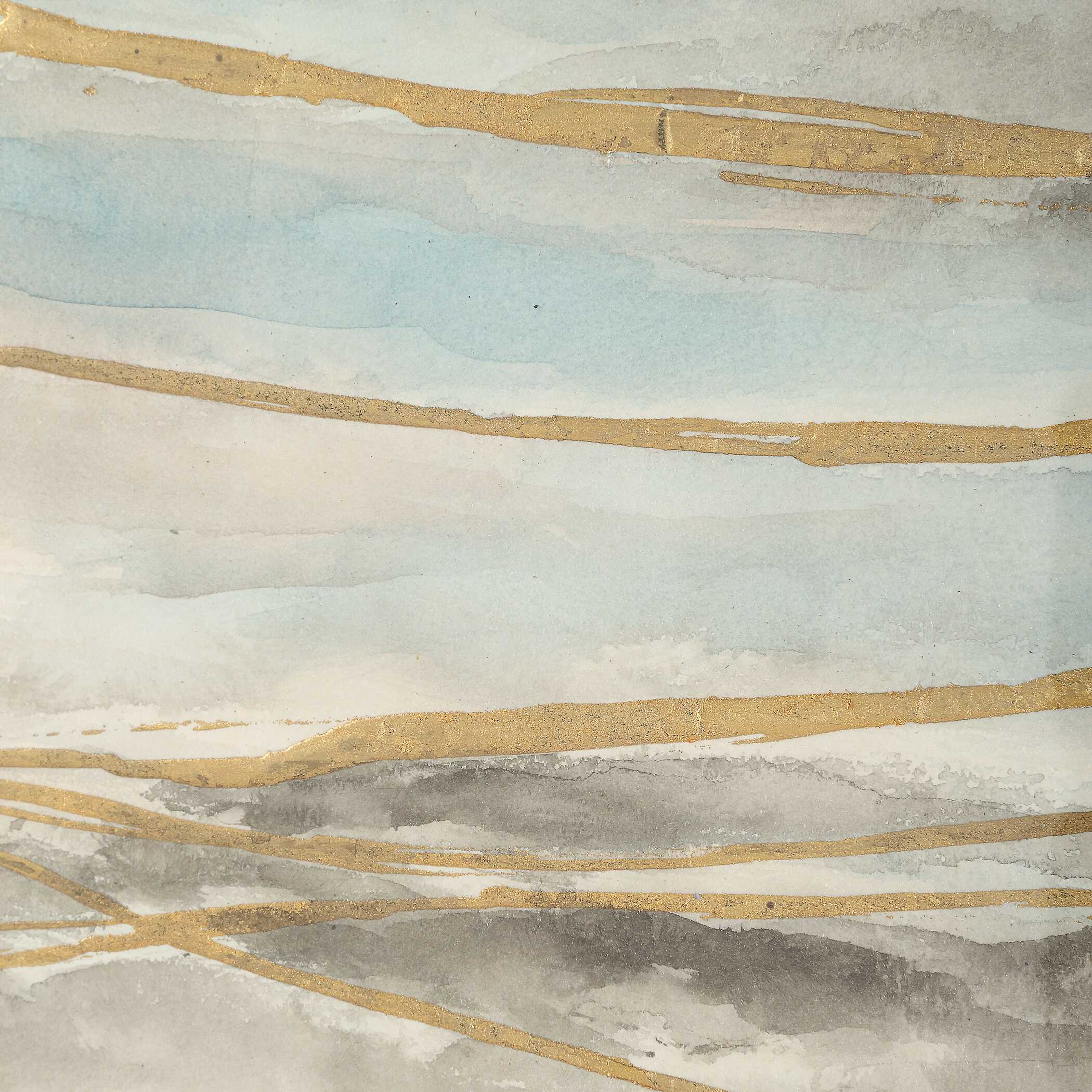 Uttermost Uttermost So Golden Abstract Landscape Prints Set/2