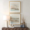 Uttermost Uttermost So Golden Abstract Landscape Prints Set/2