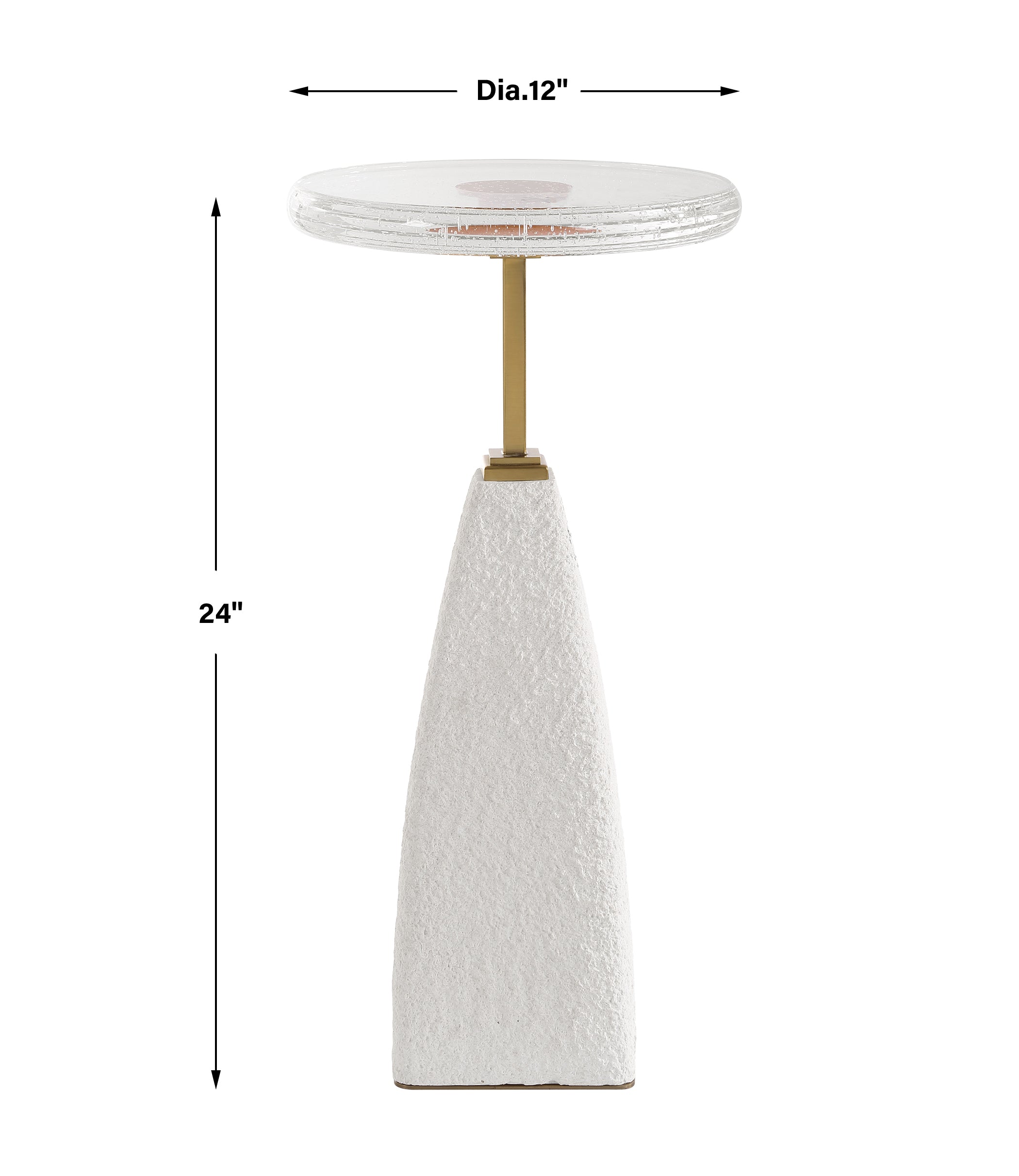 Uttermost Furniture Uttermost Sora Glass Drink Table