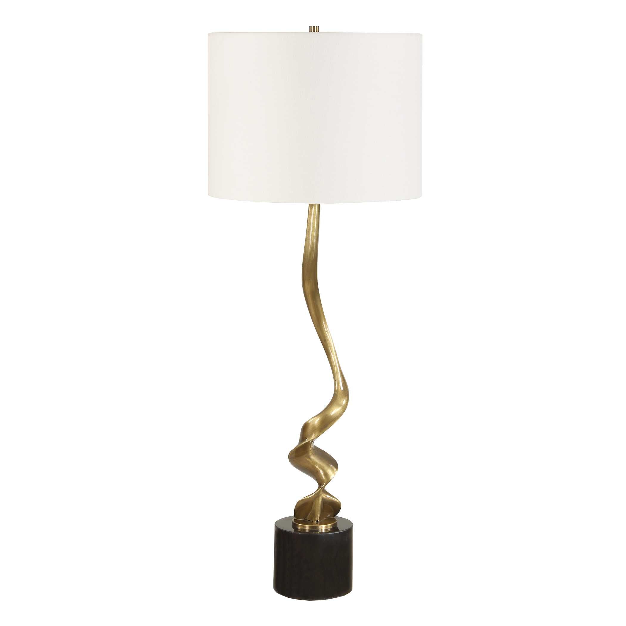 Uttermost Uttermost Spiraling Cordless Brass Buffet Lamp