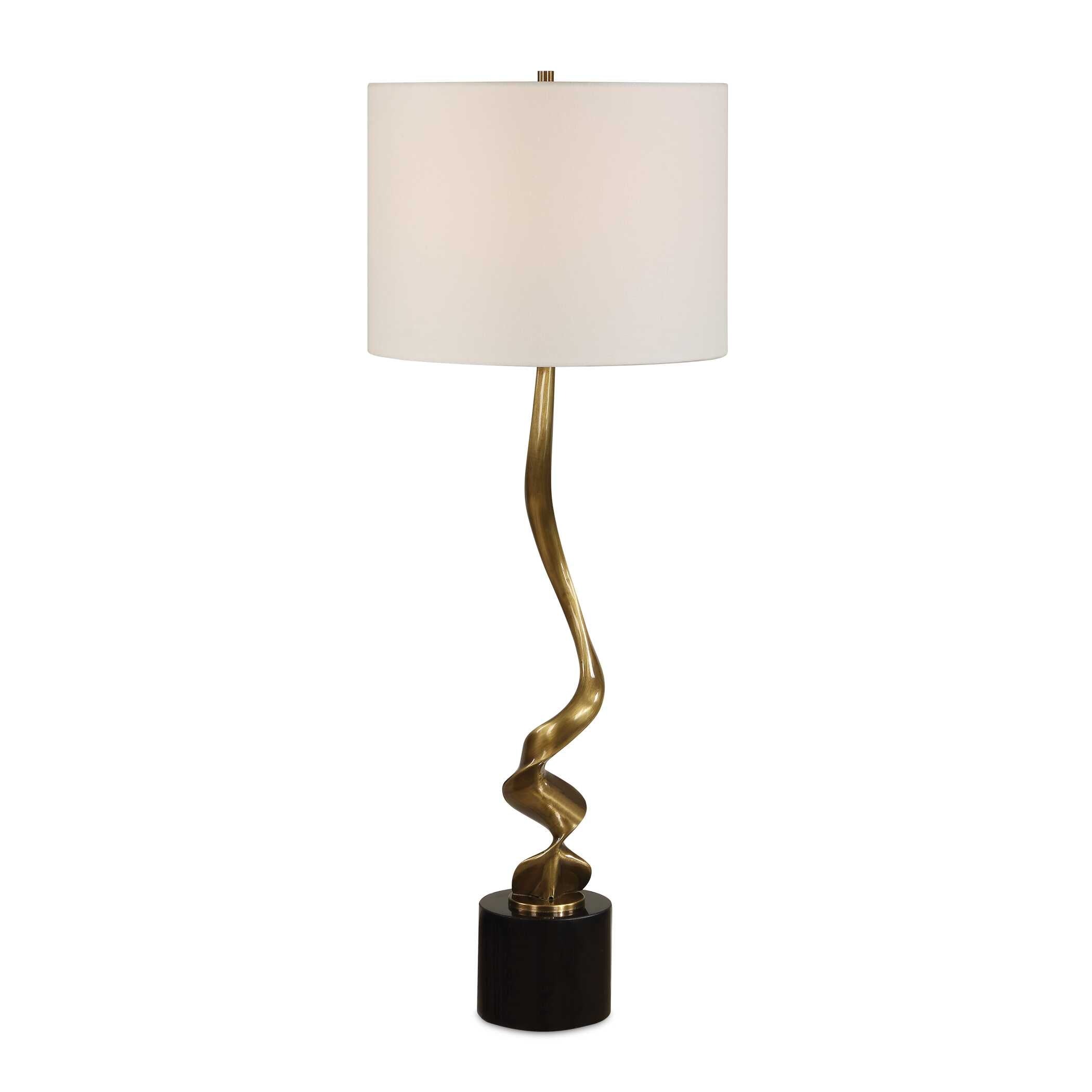 Uttermost Uttermost Spiraling Cordless Brass Buffet Lamp