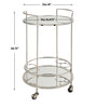 Uttermost Home Decor Uttermost Spritz Chrome Bar Cart