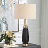 Uttermost Lighting Uttermost Spyglass Black Wood Grain Table Lamp