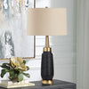 Uttermost Lighting Uttermost Spyglass Black Wood Grain Table Lamp
